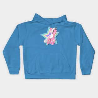 Super Star Pink Unicorn Kids Hoodie